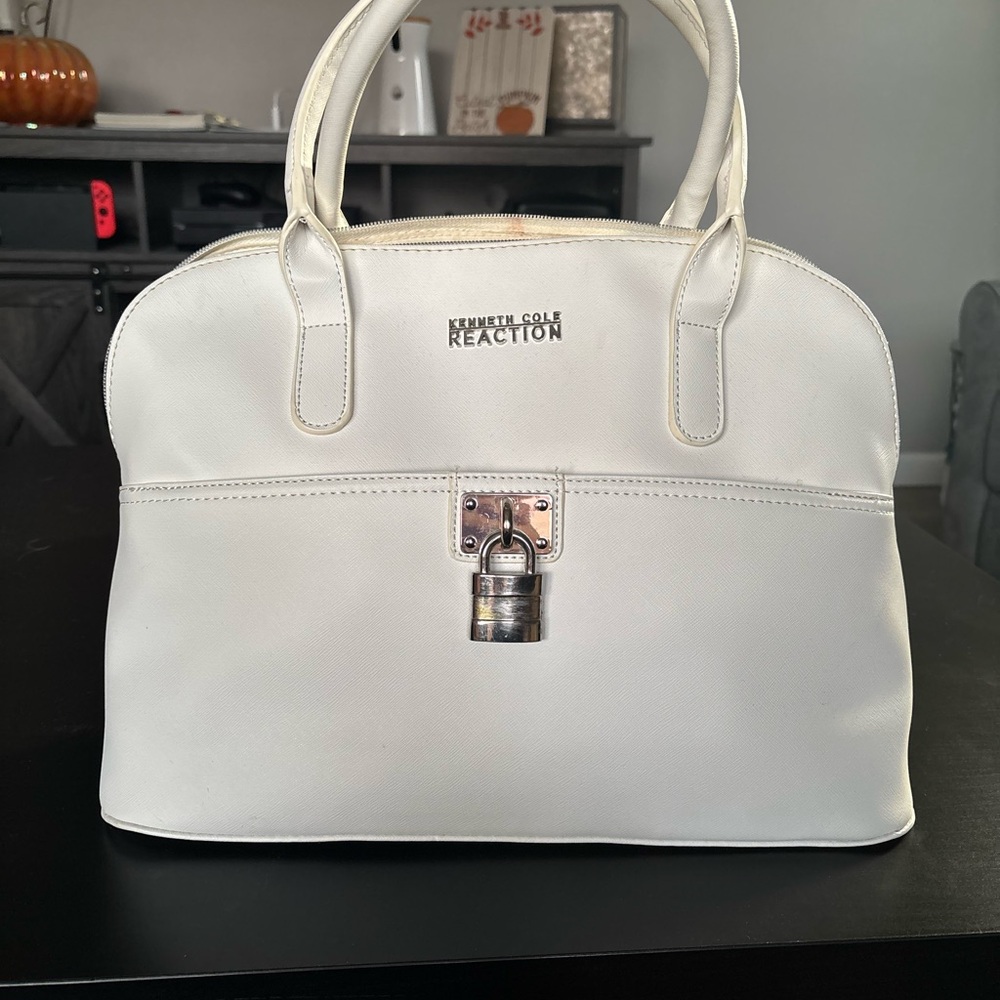 Kenneth Cole Reaction Cream Satchel